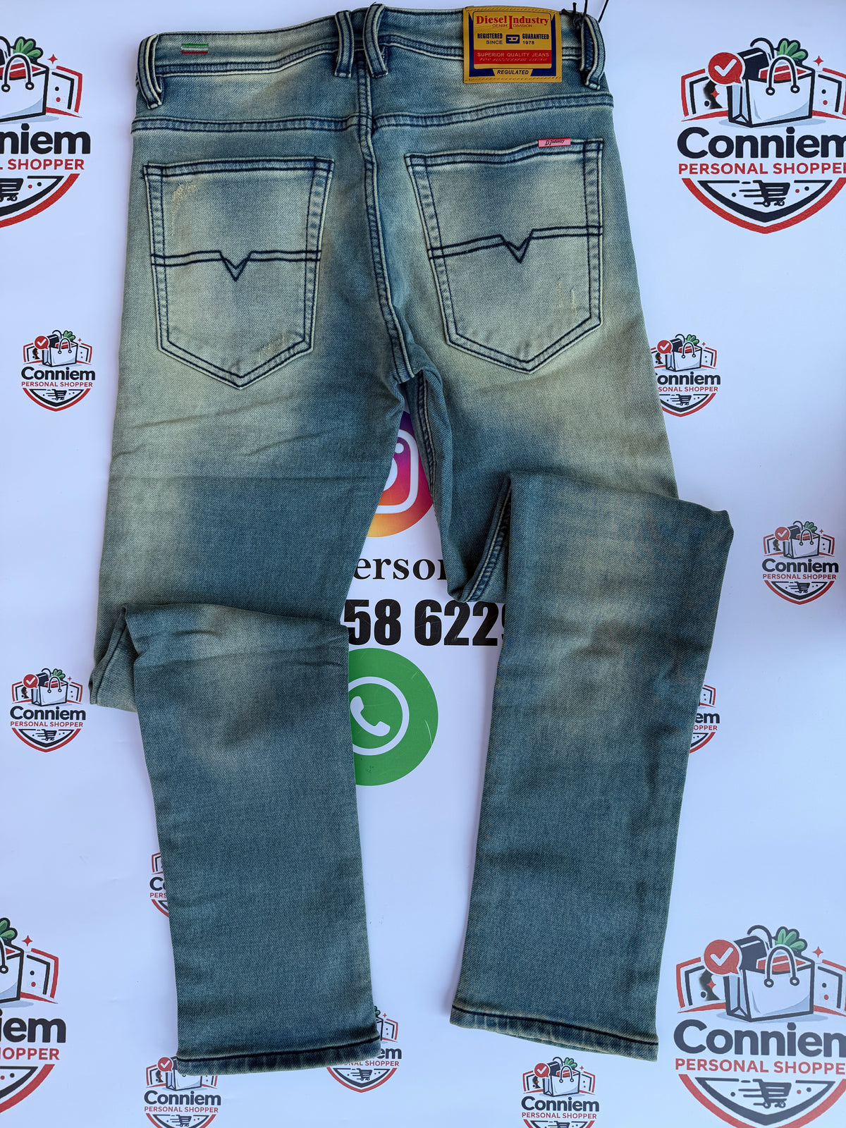 Diesel Light-Wash Denim Jeans