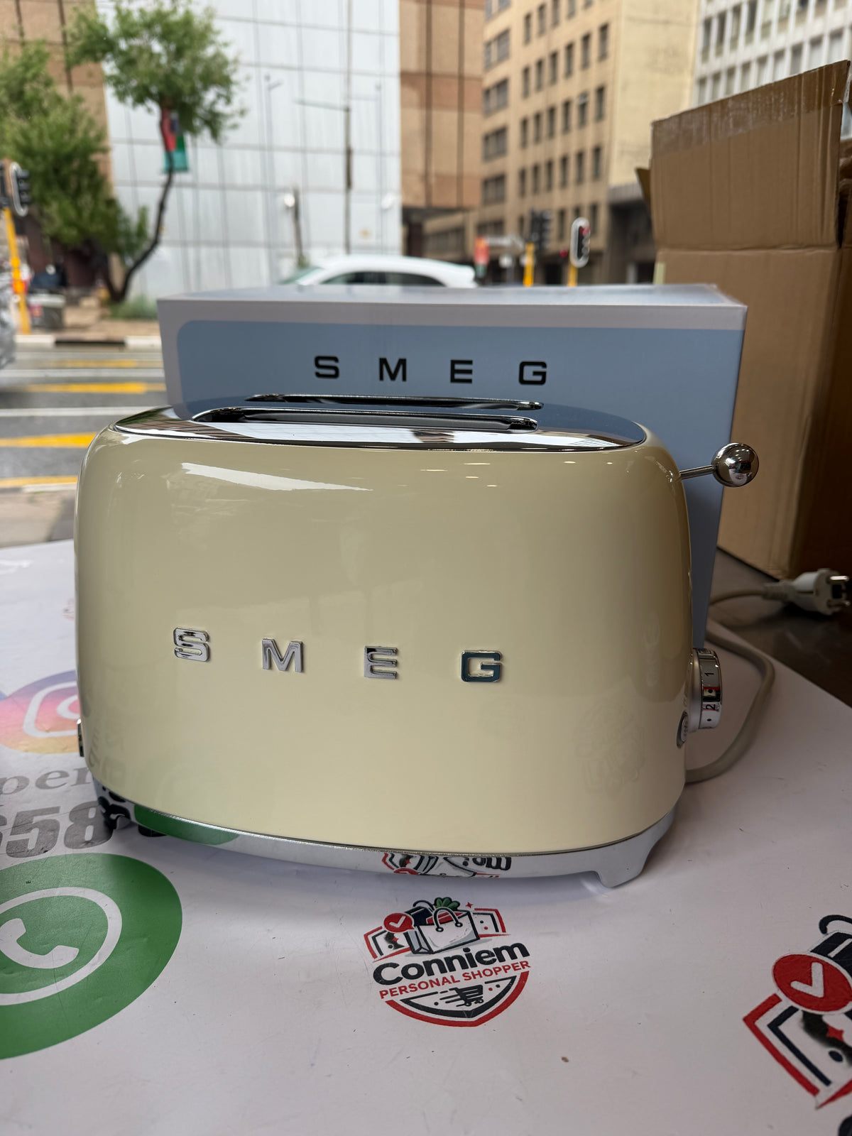Smeg Toaster 2x2 Cream White