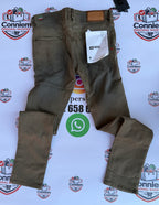 Diesel Distressed Military Olive Denim Jeans