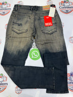 Diesel Dark blue -Purple Grey Washed Denim Jeans  (Big cut)