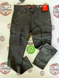 Diesel Black Utility Wax Cargo Trousers