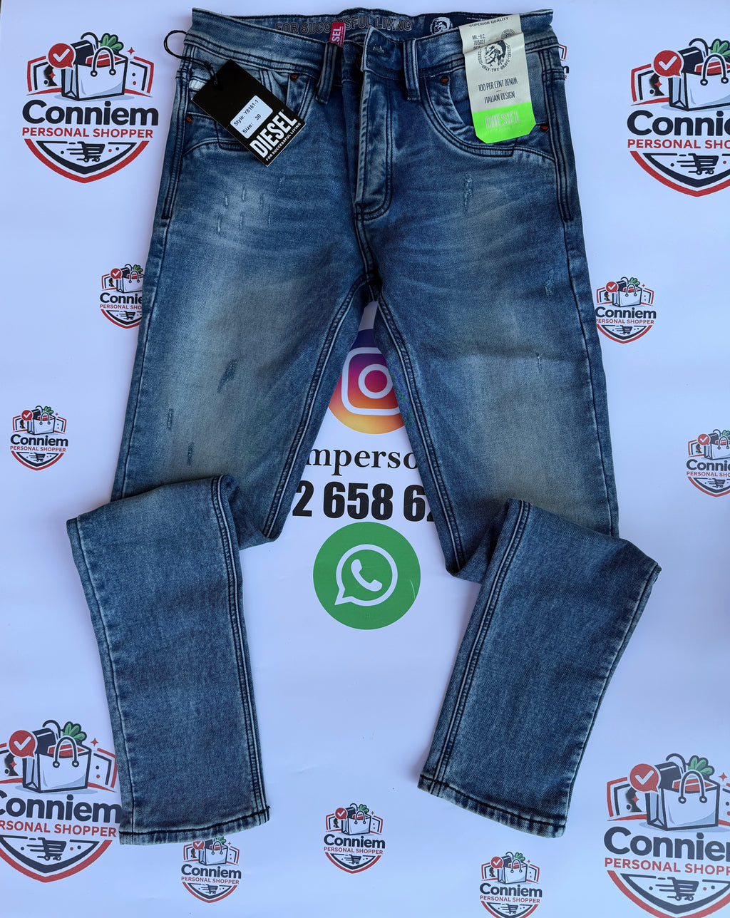 Diesel Medium-Wash Vintage Jeans