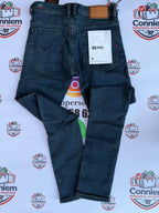 Diesel Dark Blue Denim Jeans distressed yellow pocket