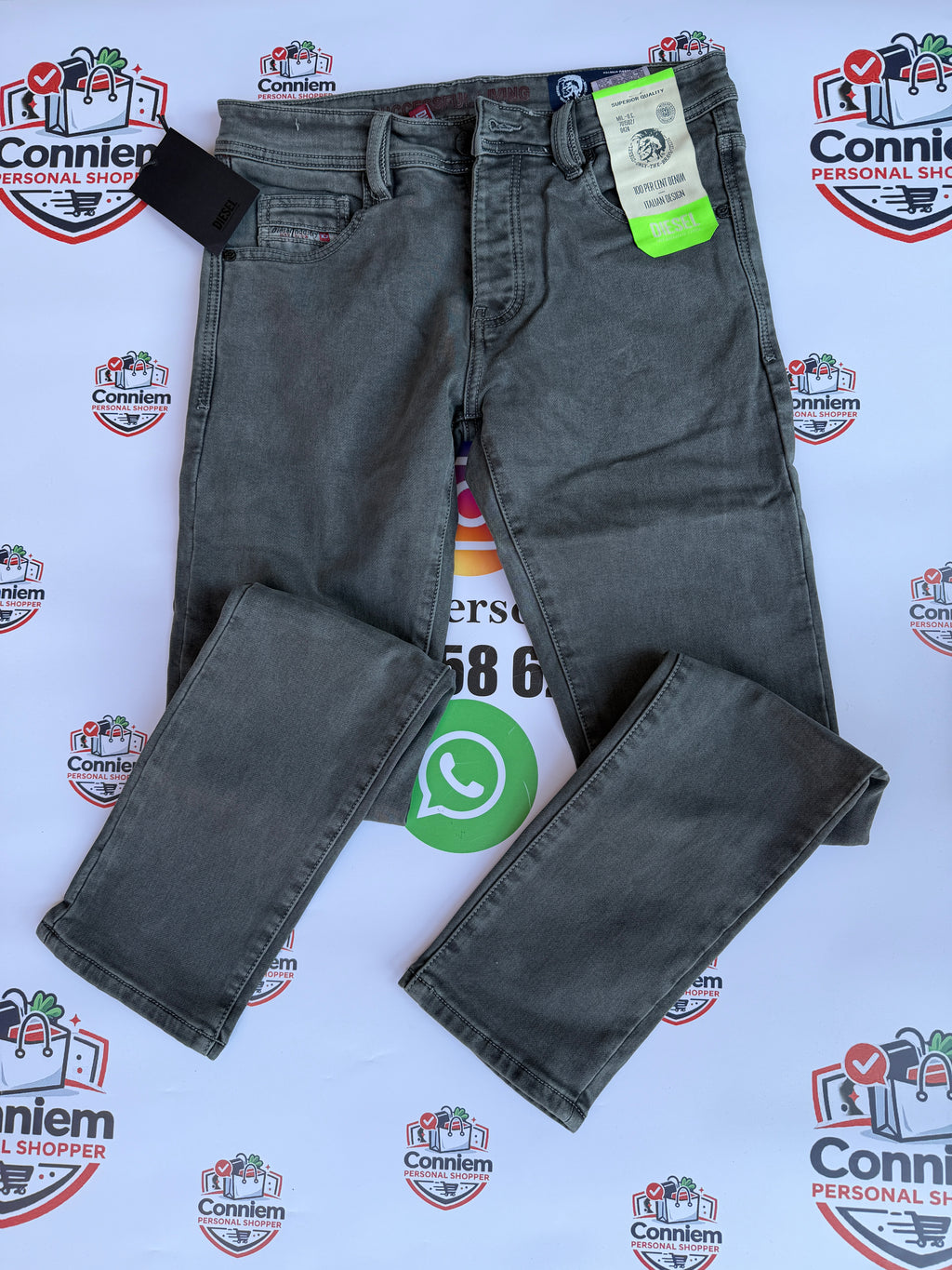 Diesel Grey Wash Denim Jeans