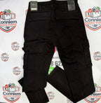 Replay Hyperflex Cargo Denim Jeans – Black