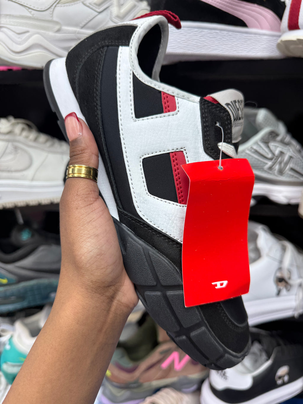 S-Pagodha-Sneakers In Leather, Suede And Ripstop