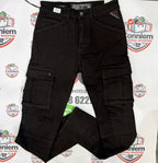 Replay Hyperflex Cargo Denim Jeans – Black