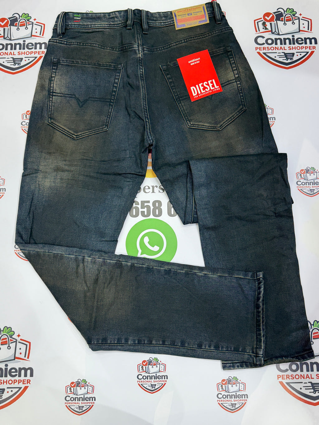 Diesel Dark blue Washed Denim Jeans