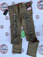 Diesel Distressed Military Olive Denim Jeans