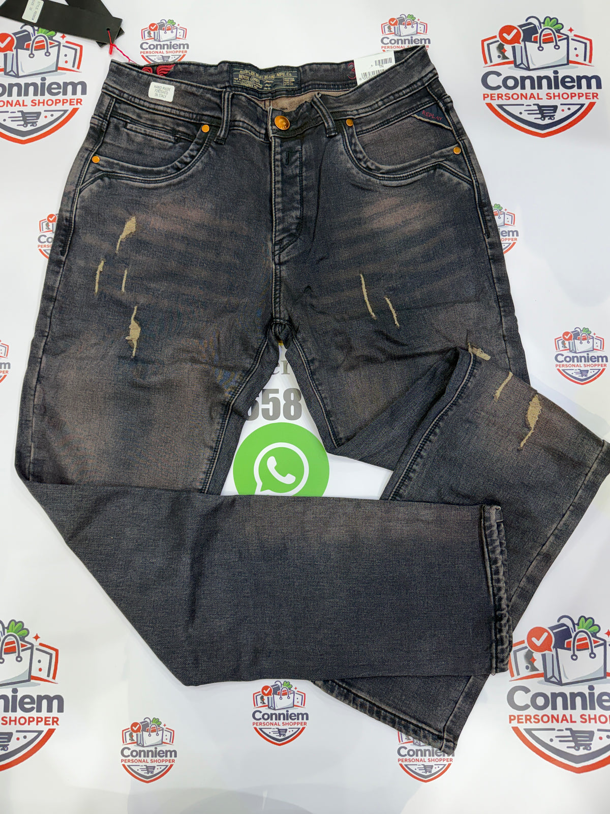 Replay Hyperflex Dark Blue  Purple Jeans