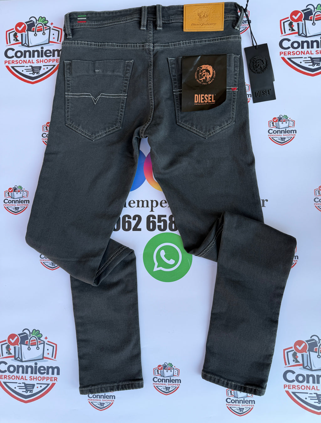 Diesel 78 Dark Charcoal Denim Jeans