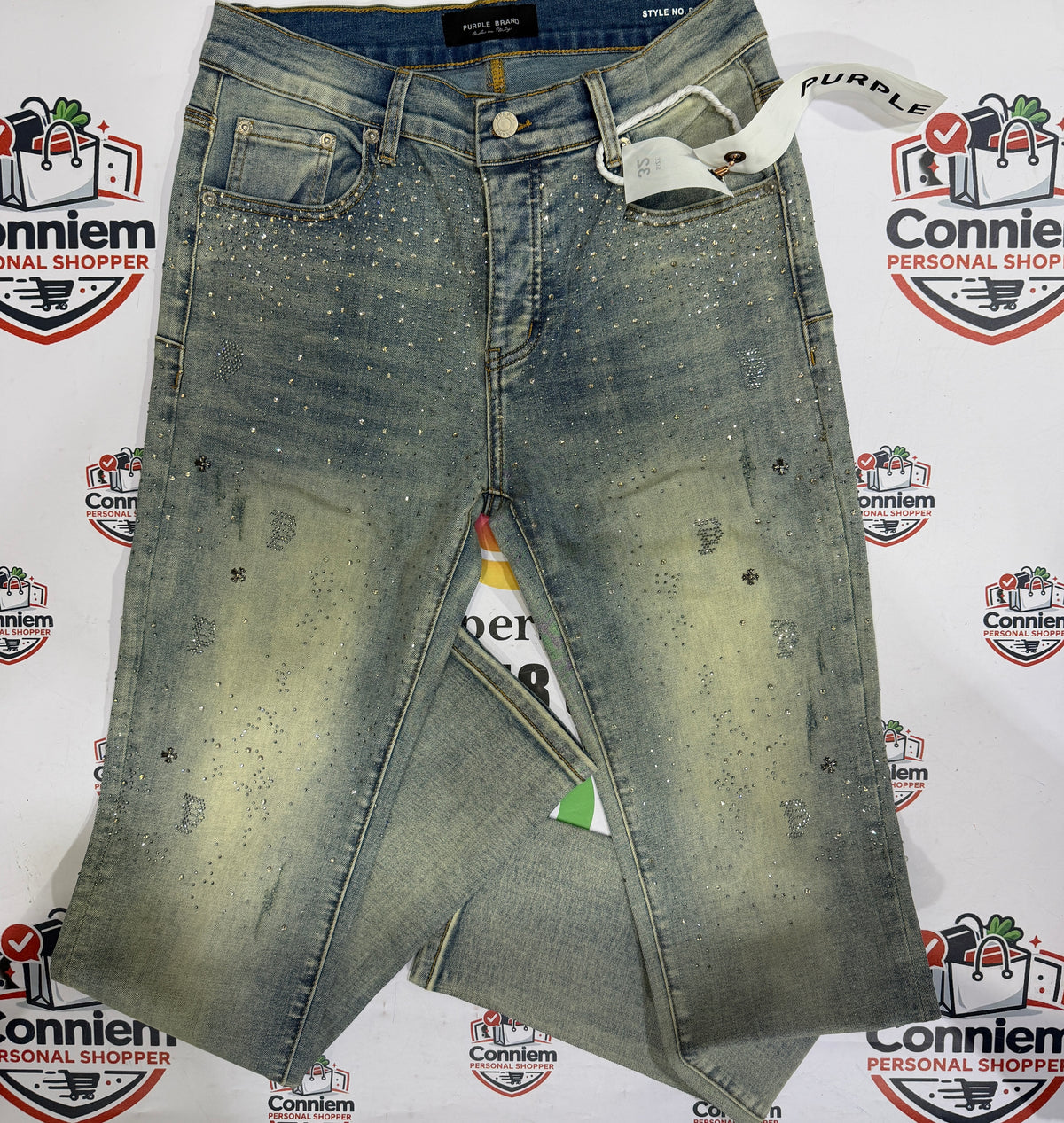 Purple Brand Premium Rhinestone Denim Jeans