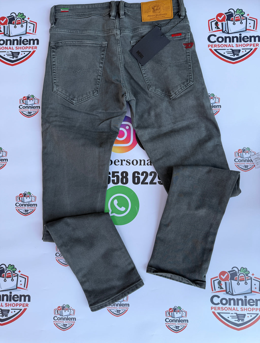 Diesel Grey Wash Denim Jeans