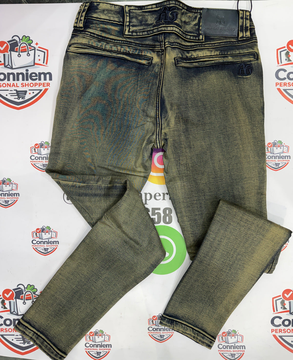 Angelo Galasso premium washed denim