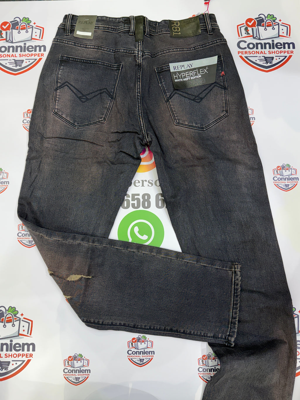 Replay Hyperflex Dark Blue  Purple Jeans