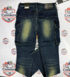 Replay Hyperflex Cargo Denim Jeans – Dark Blue  (Big cut)