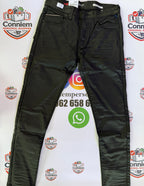 Replay Hyperflex Black Wax Coated Jeans